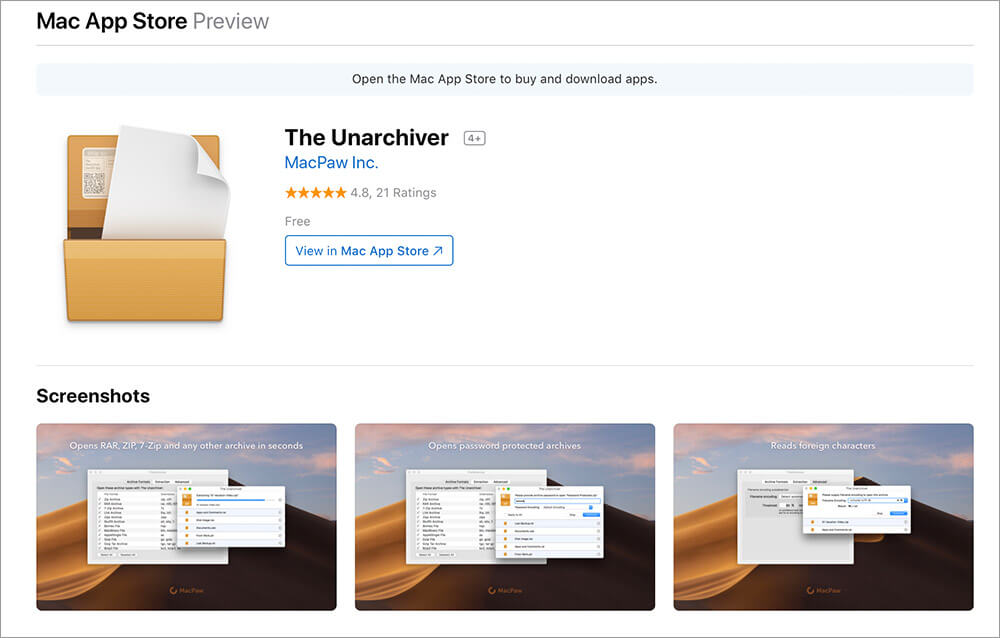 Unzip Software Download For Mac